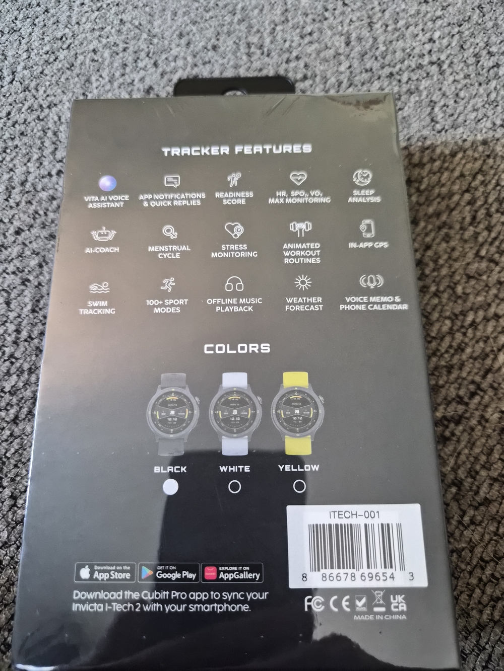 Invicta I-TECH 2 Smartwatch — Black Band No Charger - Picture 2 of 2
